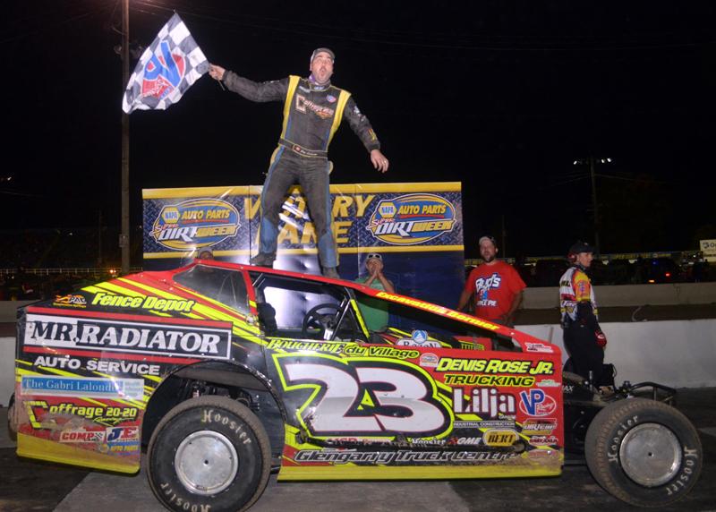 Joey Ladouceur comes back from crash to win at Oswego Speedway