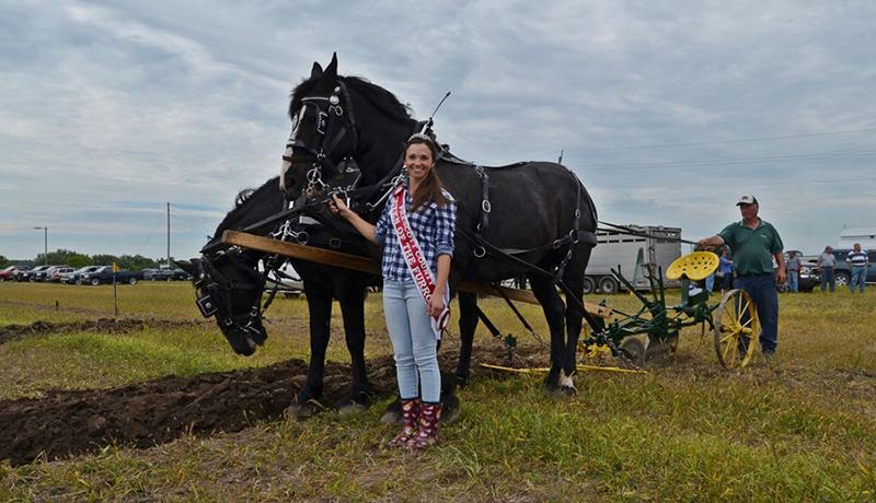 Ariane France photographed at the 2016 Prescott County Plowing Match. France was Prescott County's Queen of the Farrow for 2016, and represented the county at the International Plowing Match. (Photo: Janice Winsor). 