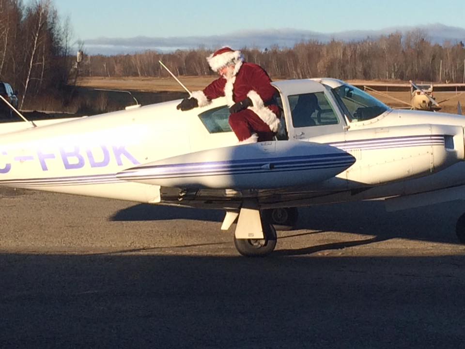 Santa fly-in breakfast at the Lachute Airport