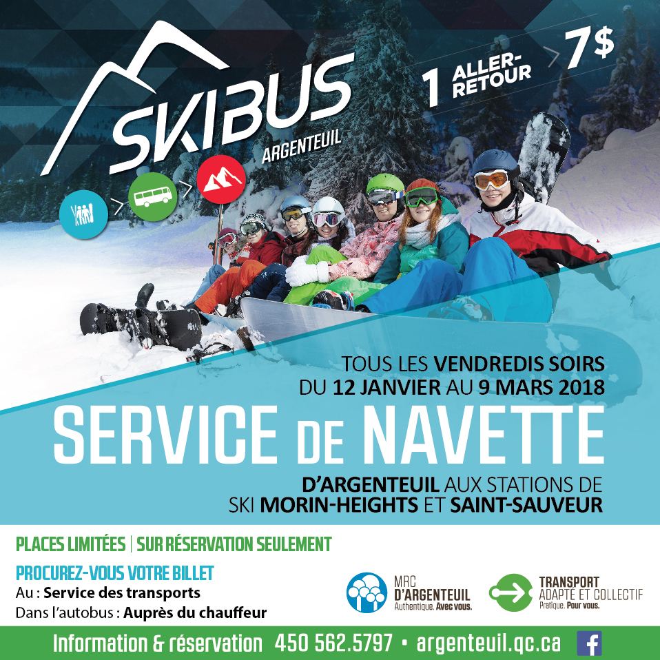 SkiBus shuttle to return to Argenteuil this winter