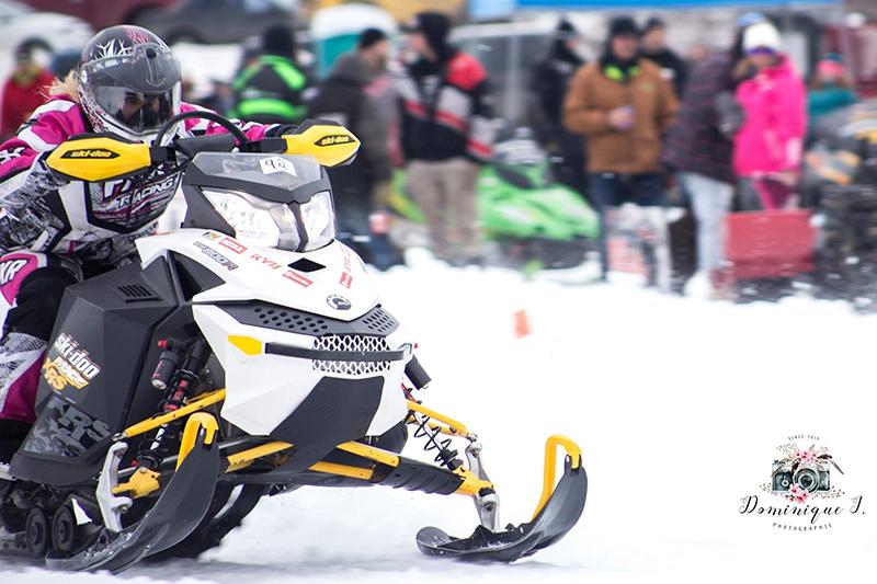 Successful seventh annual snowmobile drag races at Lake George