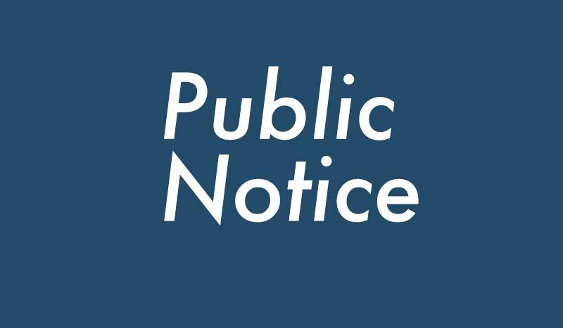 Notice of Public Open House