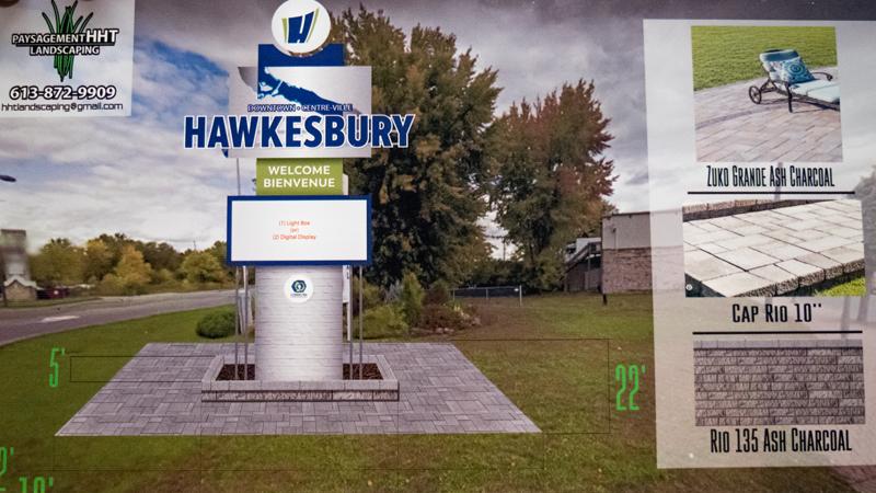 A sign: Upgrading the Hawkesbury Business Improvement Area’s welcome