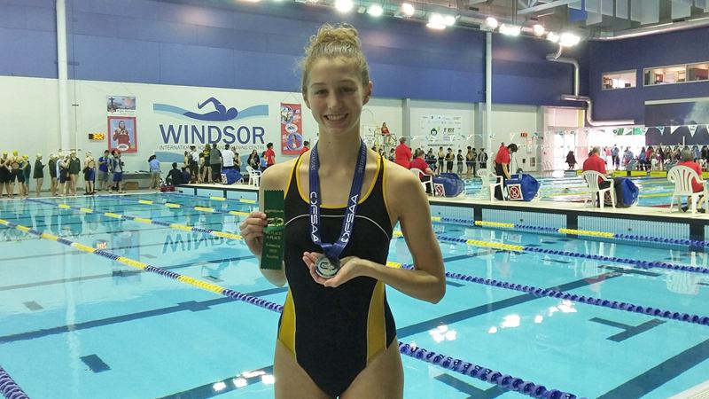 Swimmer Nakita Steele brings back silver medal from OFSAA