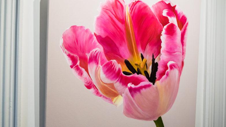 CB_2018april06_chenail_BLOOMS_Large Pink Tulip by Karen Hosker_WEB