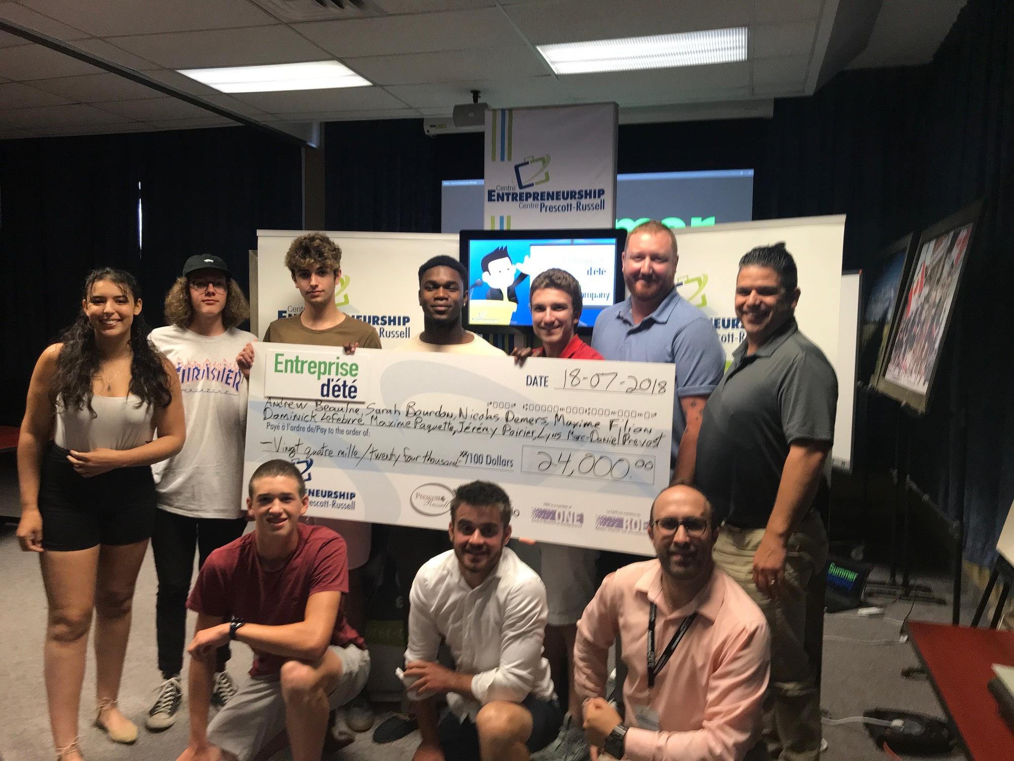 A total of $24,000 in grants to eight young entrepreneurs for business start-ups