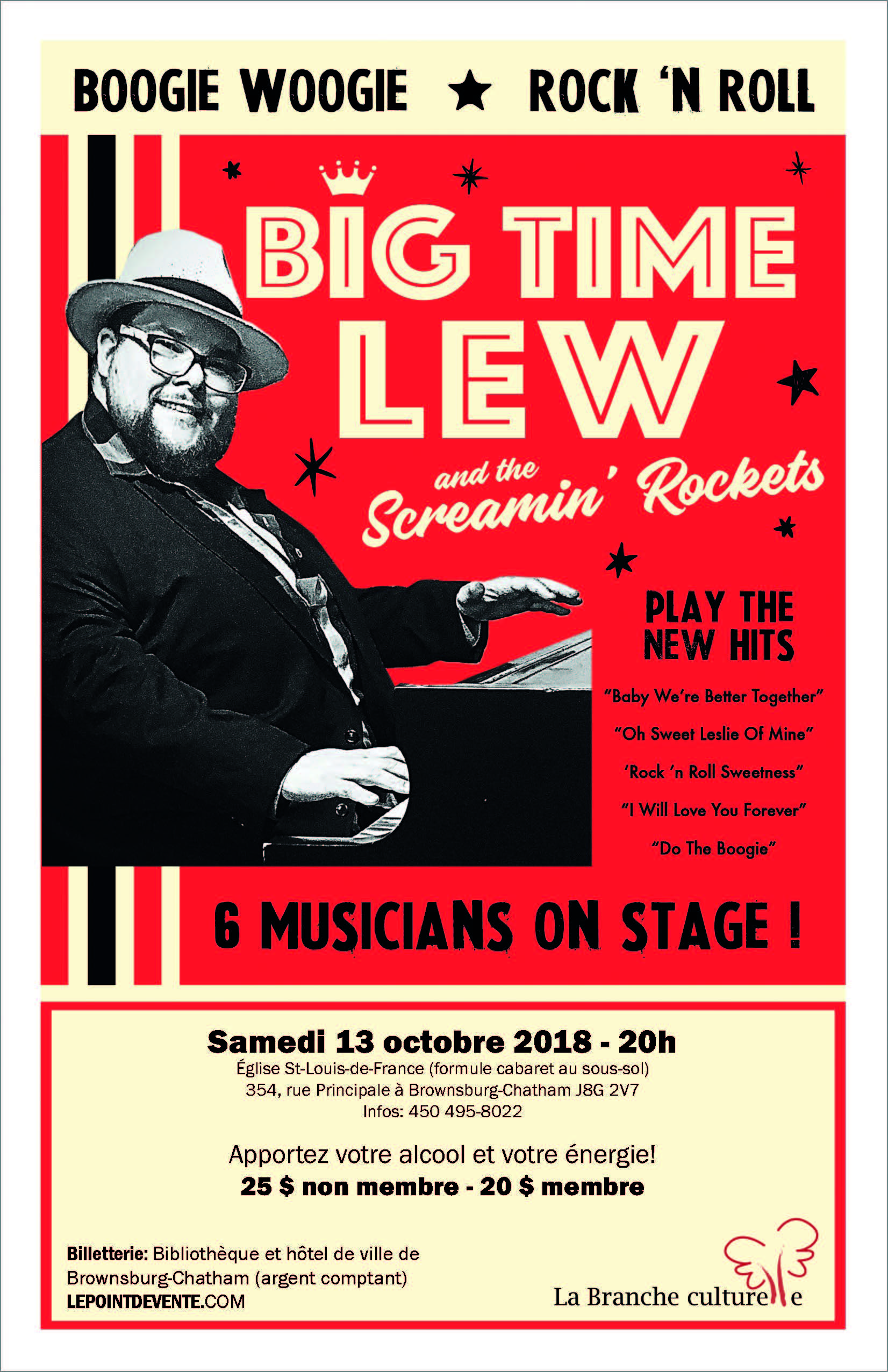 Big Time Lew and the Screamin’ Rockets in concert in Brownsburg-Chatham