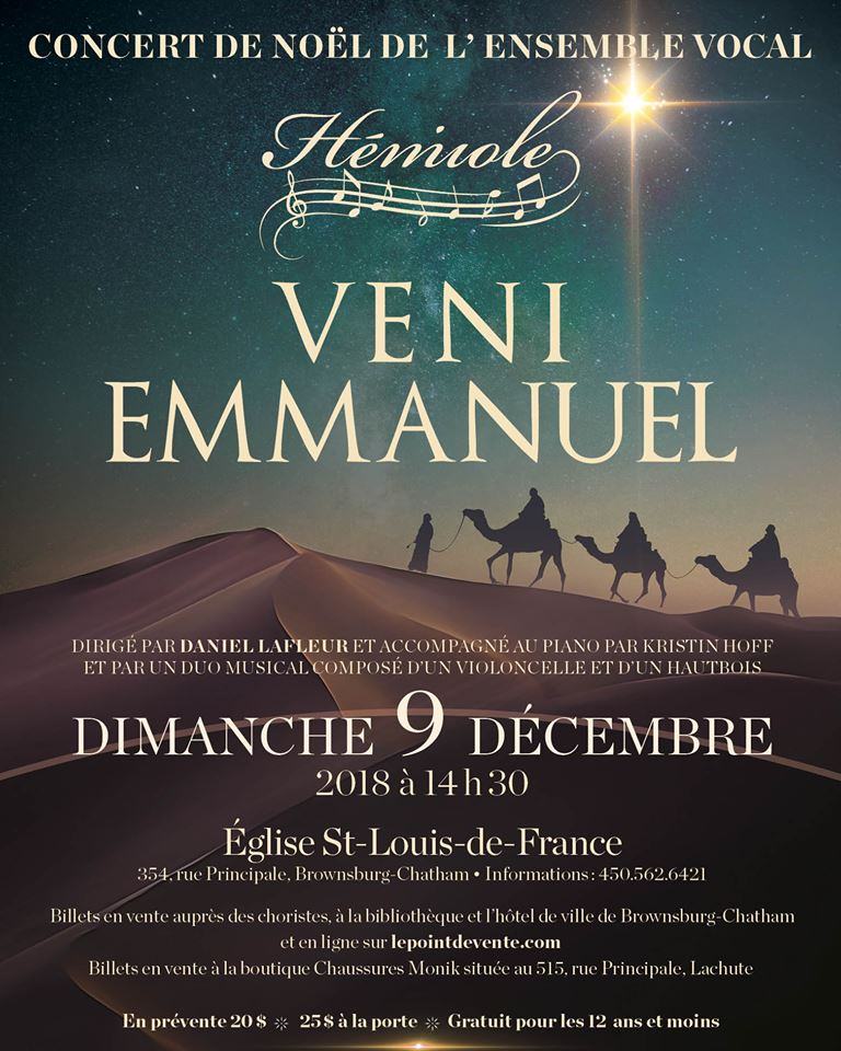Hémiole Christmas concert on December 9