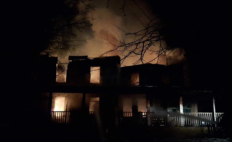 Blaze destroys home on Aberdeen Road