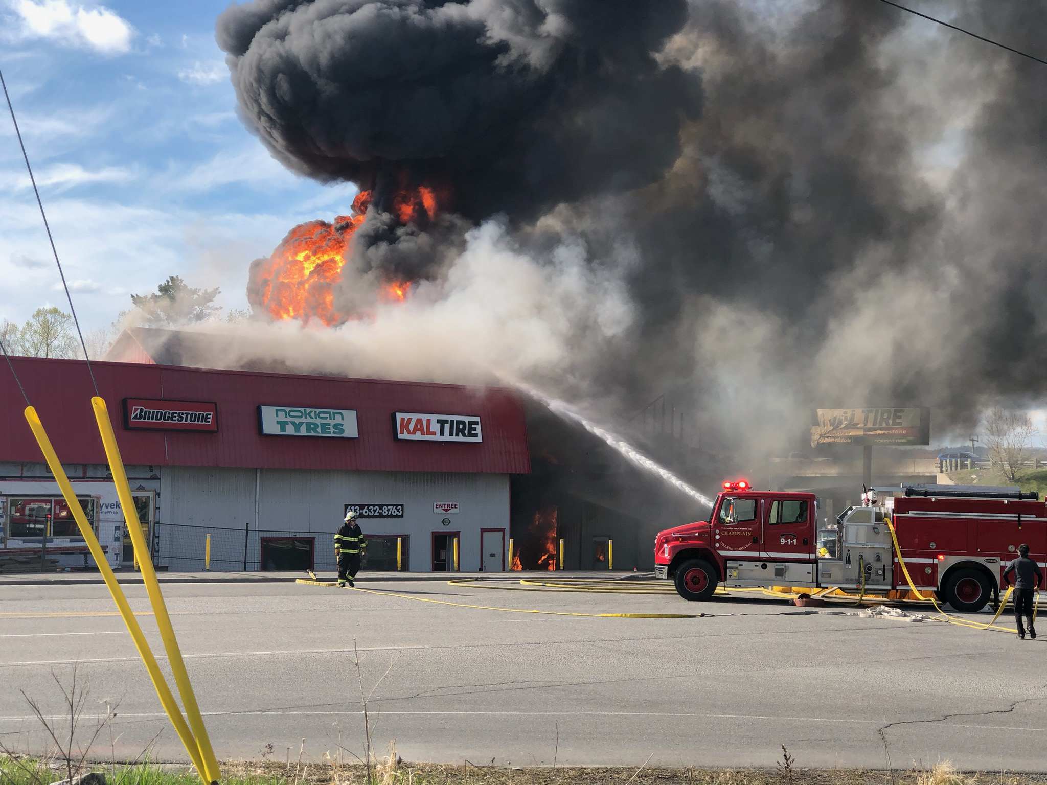 $1 million loss; Fire destroys Kal Tire