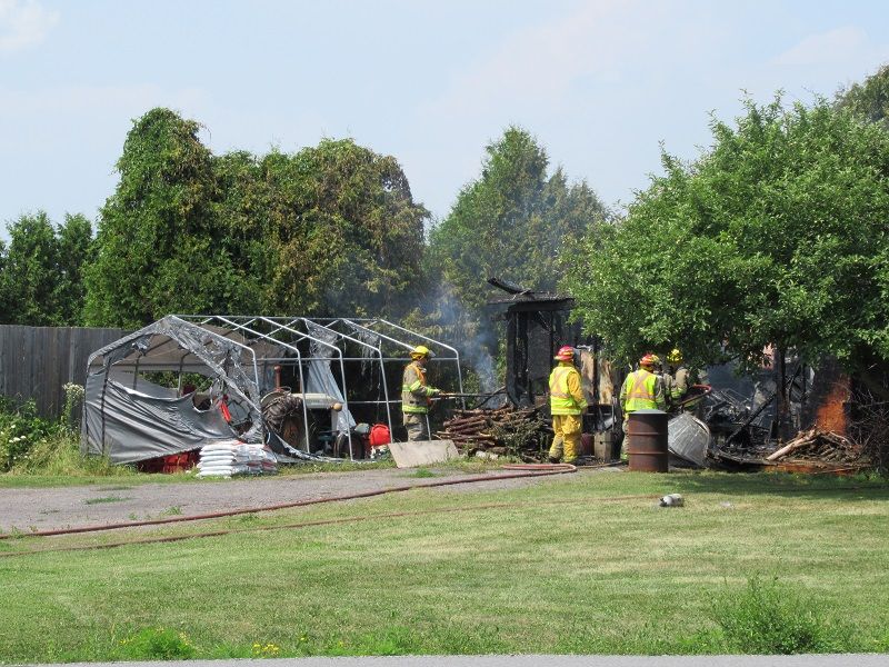East Hawkesbury garage destroyed by fire