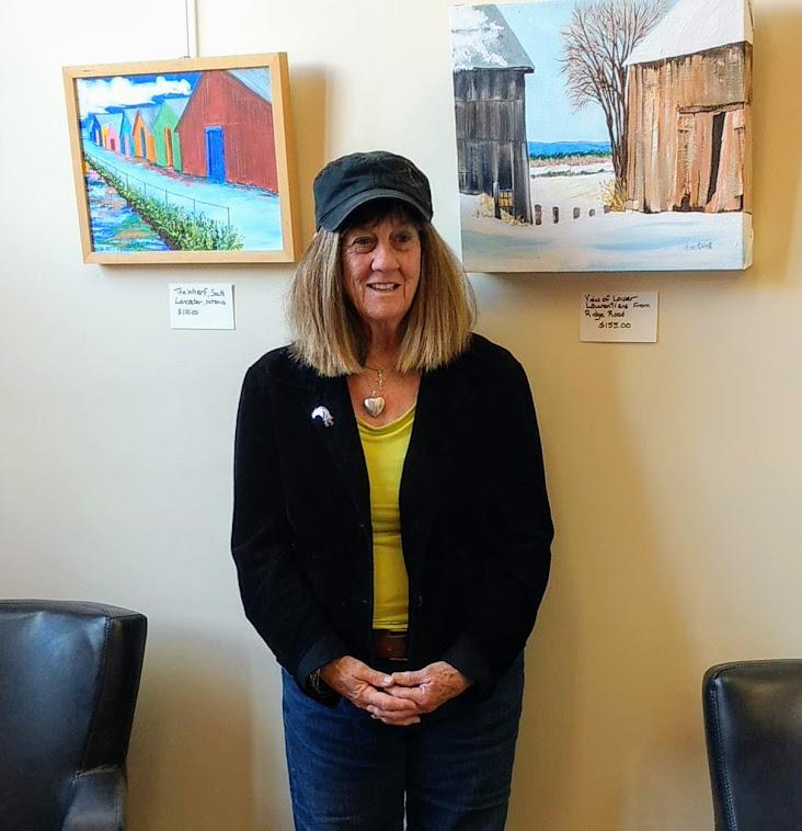 Artist Maggie Dean displays paintings at Champlain Library