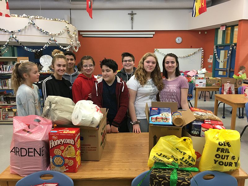 St. Jude students helping those in need