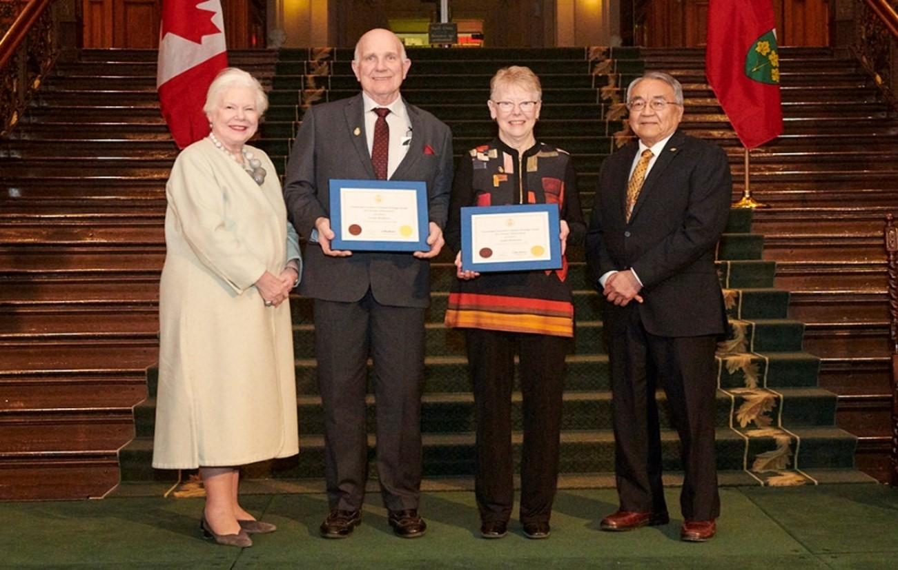 George and Judith Henderson receive award for 25 years of dedication to local heritage