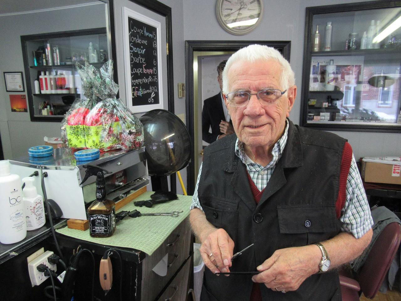 Grenville barber has been cutting hair for 65 years