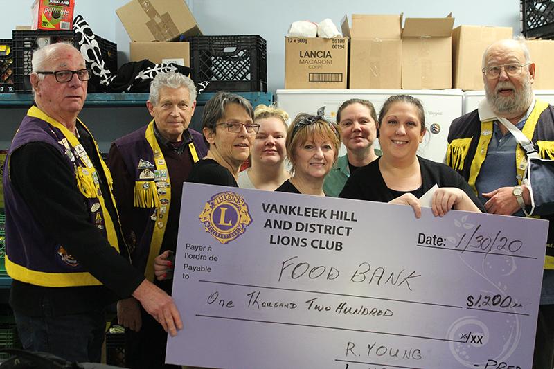 Lions Club supports local food banks