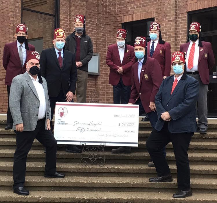 Lachute Shriners donate $50,000 to Shriners hospital