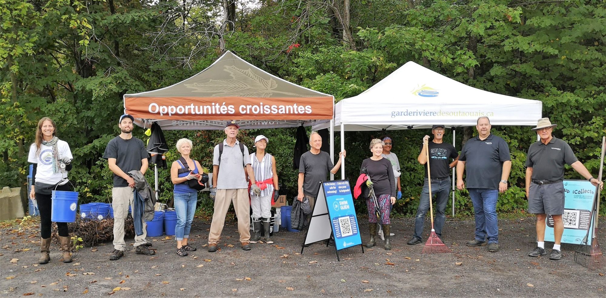 Volunteers work to clean up Ottawa River shoreline