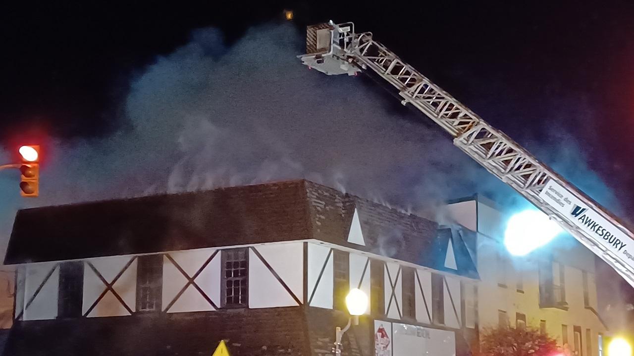 Fire destroys two downtown Hawkesbury buildings, firefighters from nine departments respond