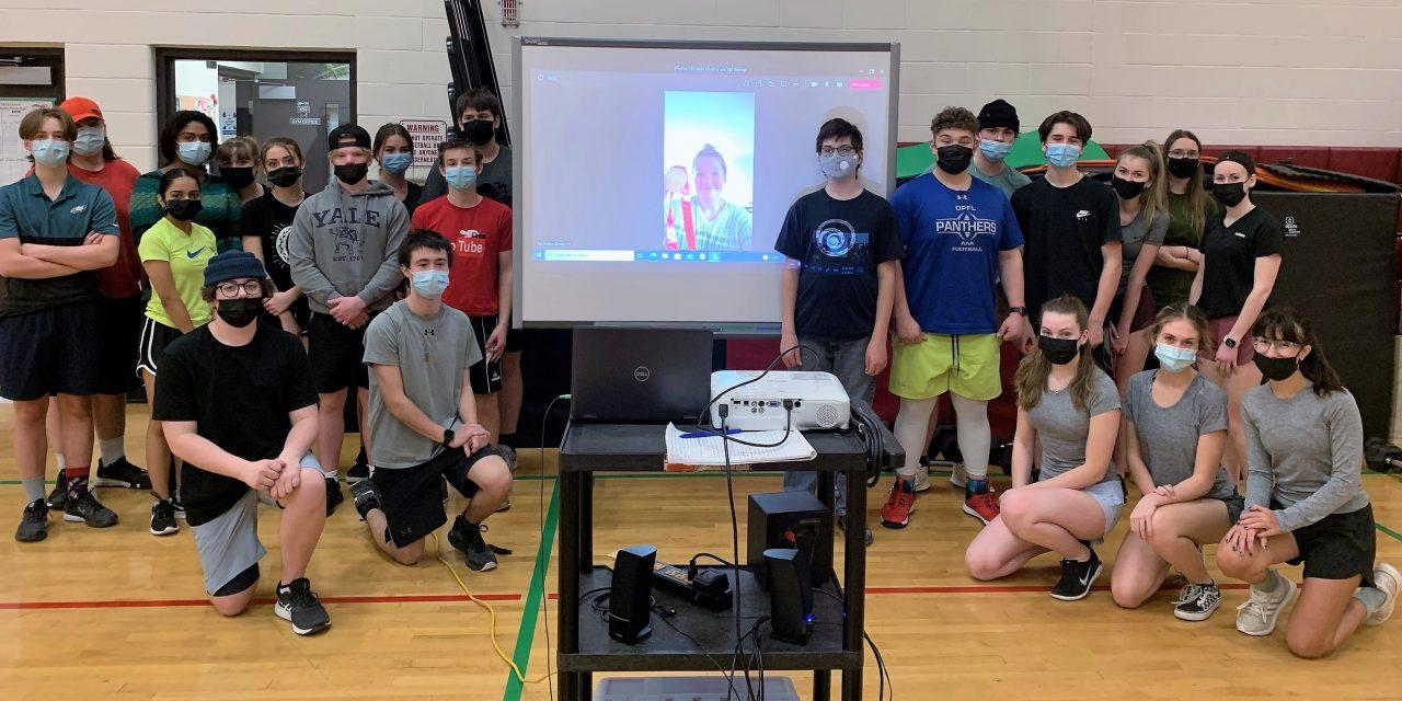 VCI physical education students receive virtual visits from Seattle Kraken’s Andrew Allen, Olympic gold-medalist Ella Shelton