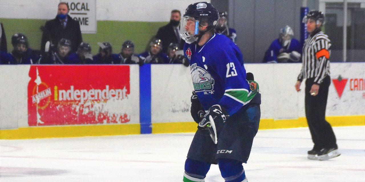 Hawks Mark Cooper named 2021-22 CCHL Defenseman of the Year
