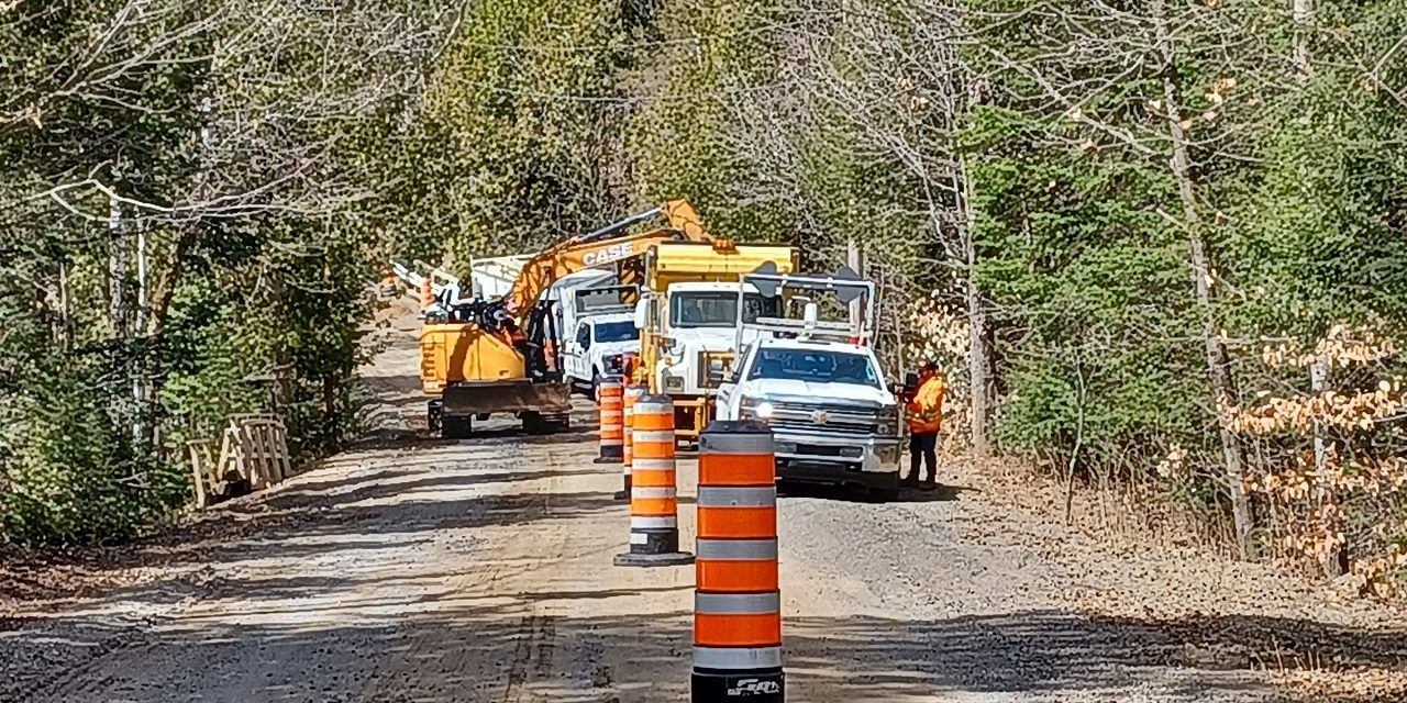 Bridge deck being replaced on Boyd Concession in Grenville-sur-la-Rouge