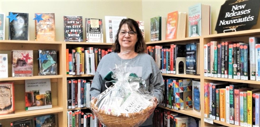 Winner of  Spring Family Gift Basket at the Champlain Library
