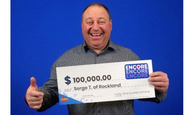 Rockland resident wins $100,000 in ENCORE draw