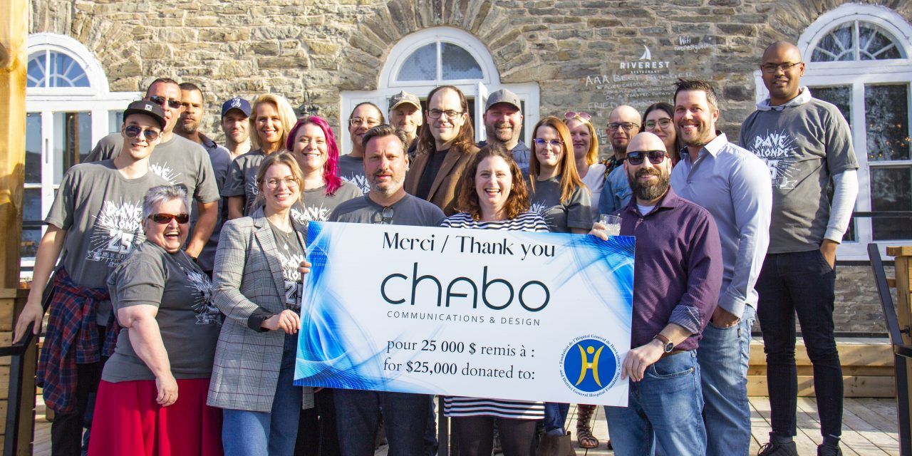 Chabo Communications & Design celebrates $25,000 contributed to the HGH Foundation
