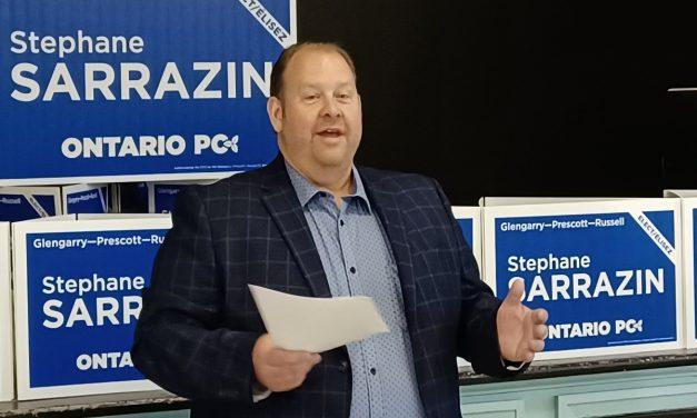 PC candidate Stéphane Sarrazin launches provincial election campaign