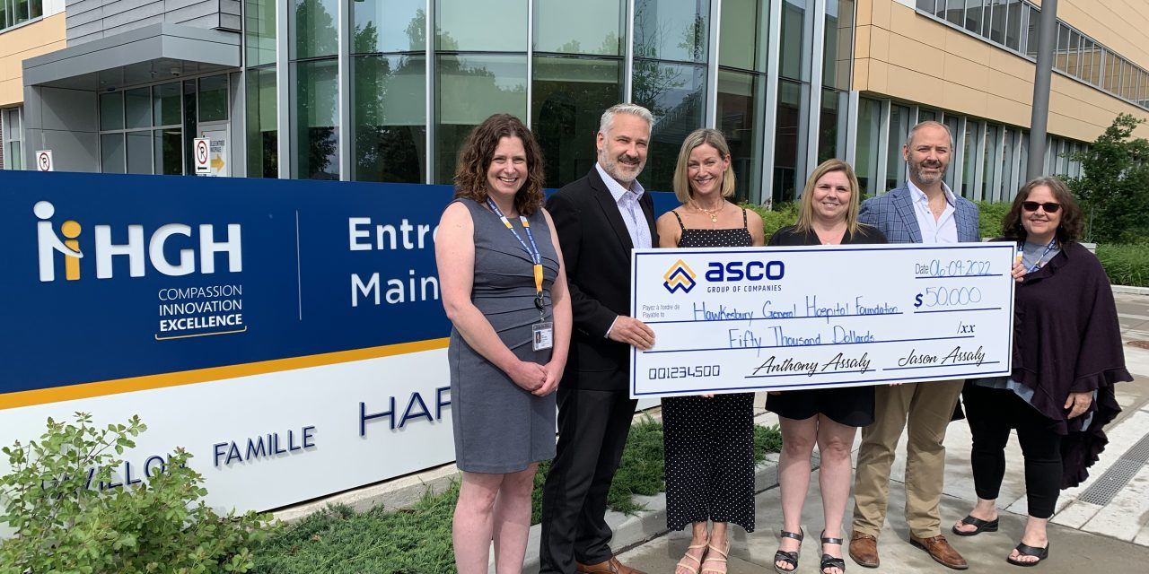 ASCO Group donates $50,000 to HGH Foundation’s fundraising campaign