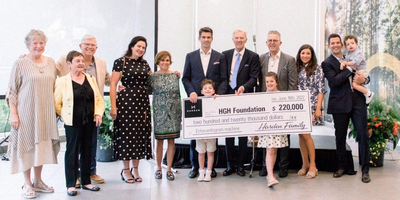 Harden Family Donates $220,000 to HGH Foundation’s fundraising campaign