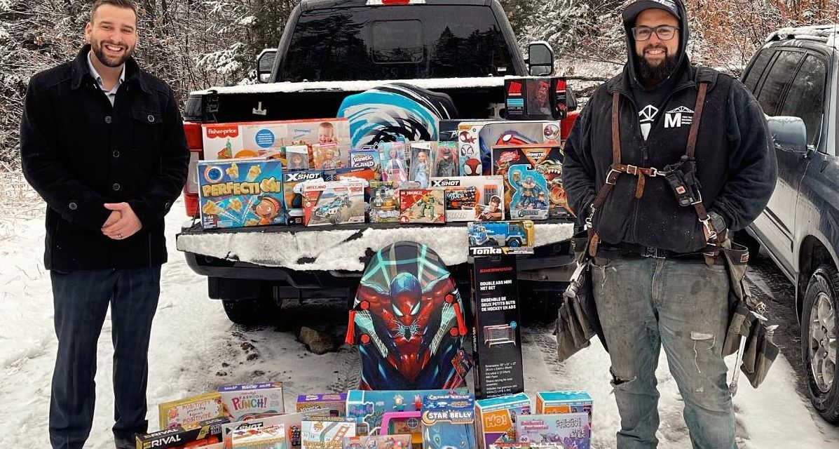 Brownsburg-Chatham Mayor Kévin Maurice collects toys for local children—but not his own