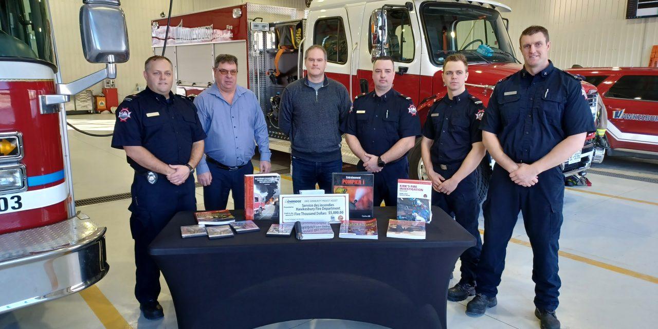 Enbridge supports firefighter training in Hawkesbury