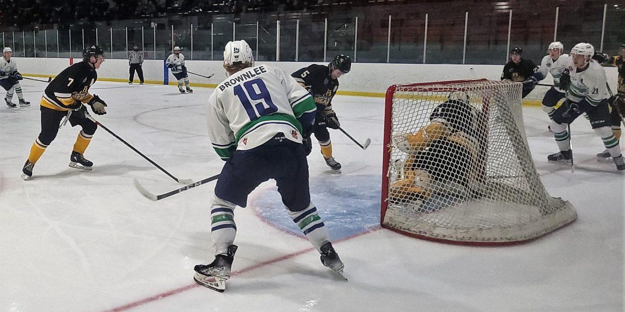 Hawks crush Smiths Falls 8-2, fall 2-1 to Carleton Place in overtime