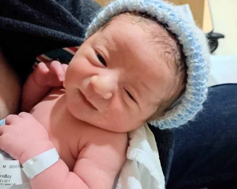 It’s a boy! First baby of 2023 arrives at HGH