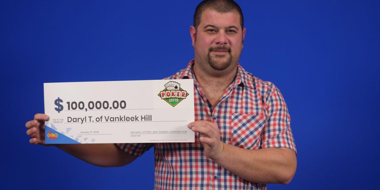 Vankleek Hill man wins $100,000 in Poker Lotto