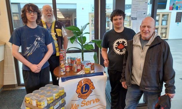 VCI Leo Club contributes soup to food bank