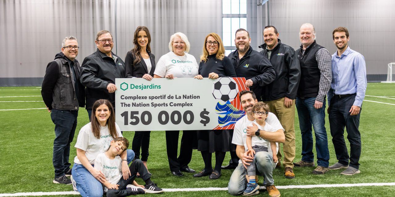 Desjardins donates $150,000 to Nation Sports Complex