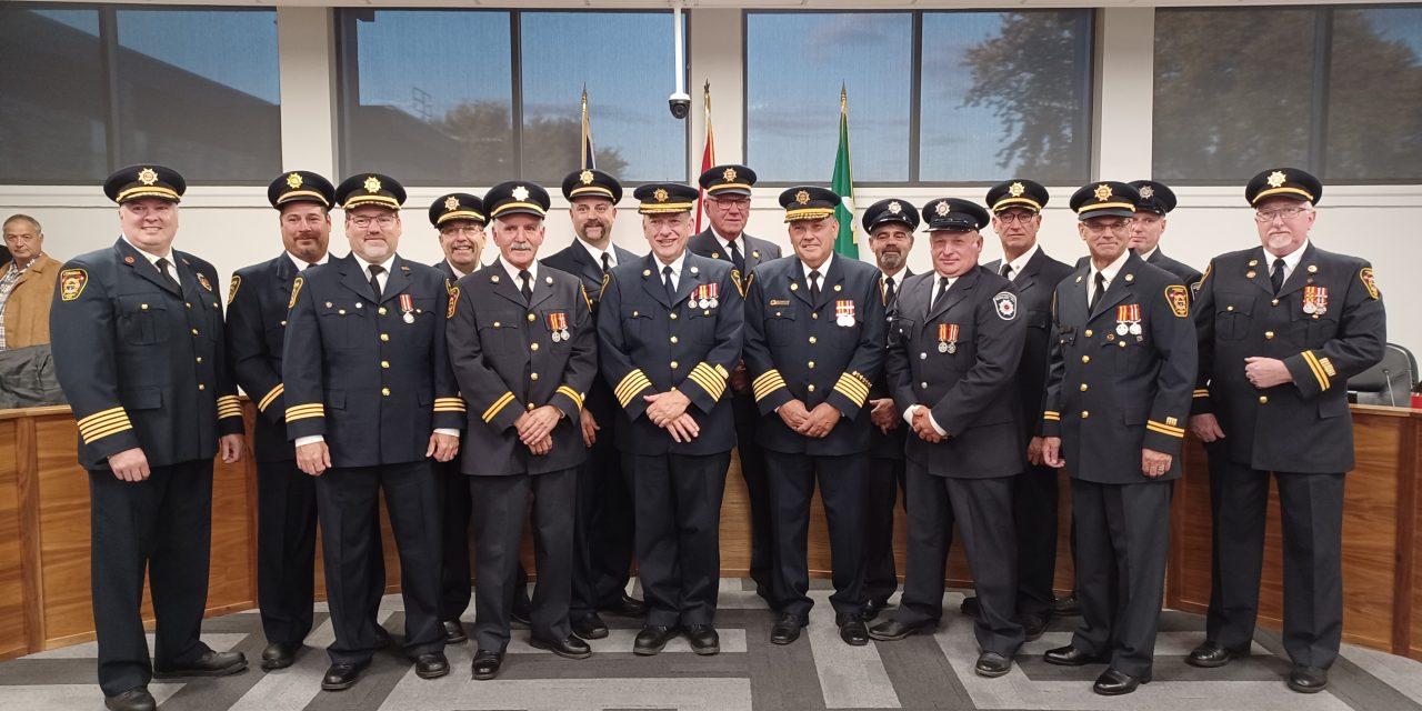 Champlain firefighters recognized for long service to community