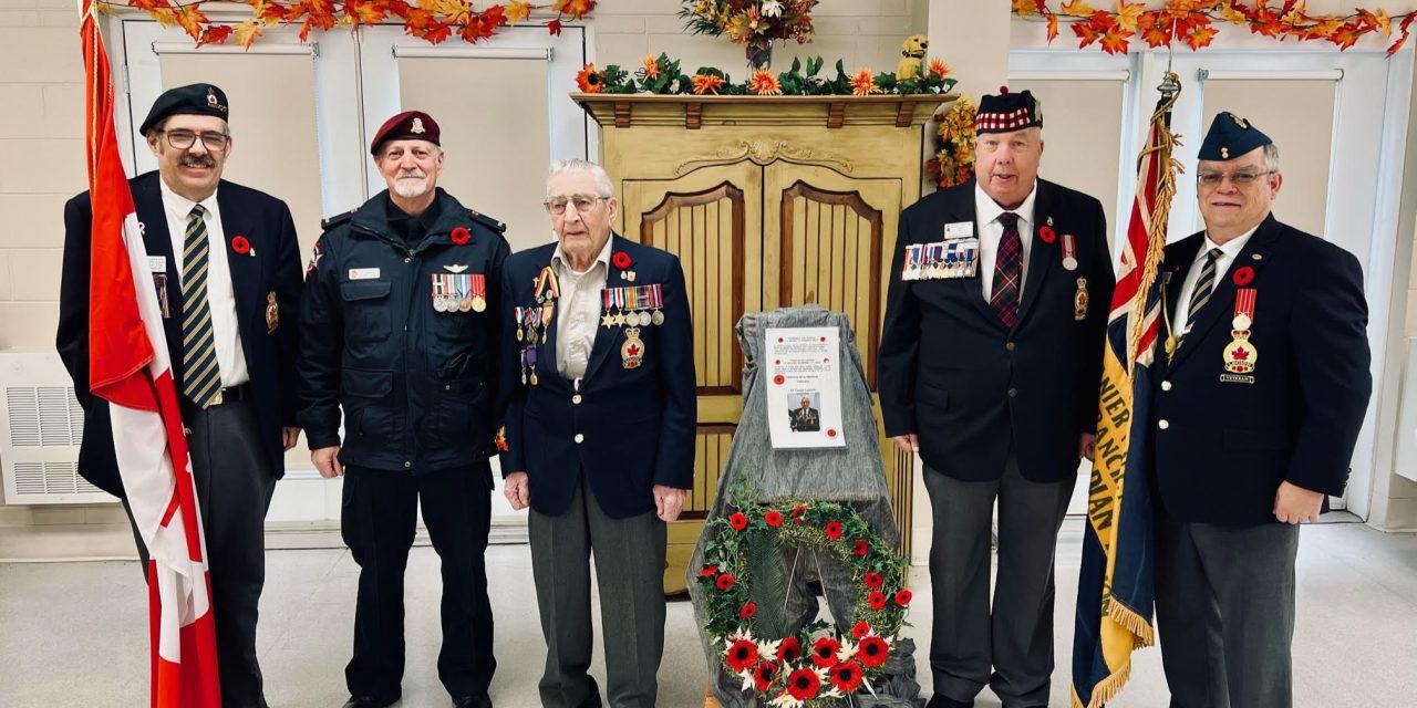 104-year-old veteran honoured at Hawkesbury Legion