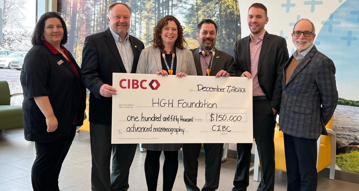 CIBC Contributes $150,000 to HGH Foundation