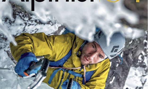 Physiotherapist Patrick Lalonde appears on the front cover of USA based “Alpinist 84”