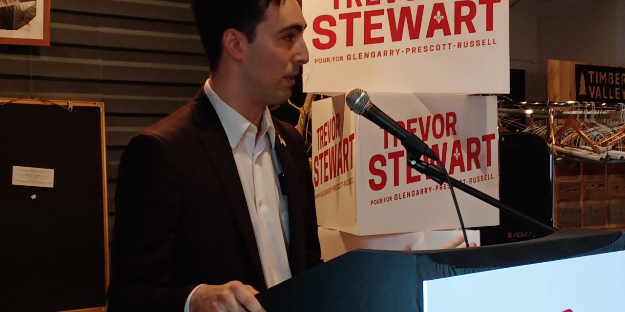 Trevor Stewart seeking 2026 Ontario Liberal nomination in Glengarry-Prescott-Russell
