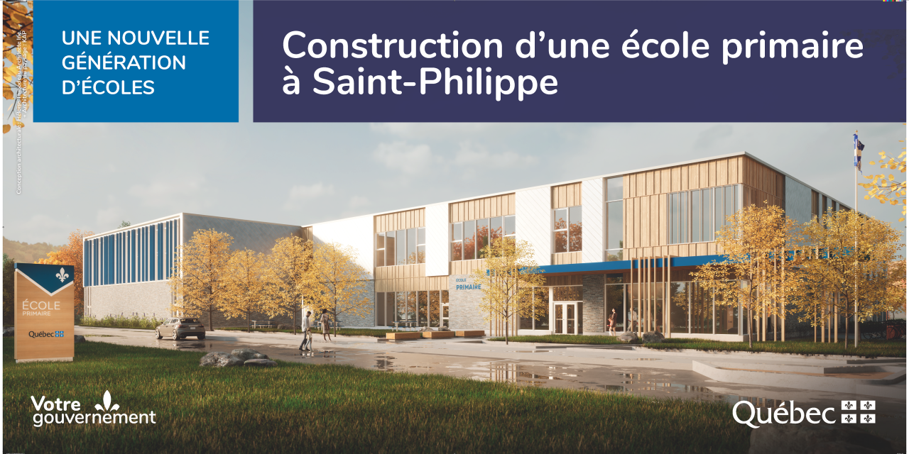 Design unveiled and building begins for new school in St-Philippe